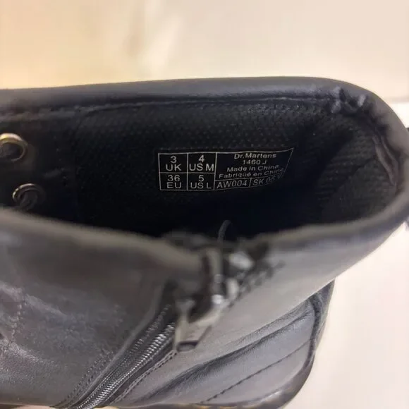 Dr. Martens Black Vegan leather Lace Up Boots Women's 5 - Picture 7 of 9